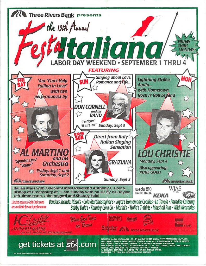 13th Annual Festa Italiana – Pittsburgh, PA