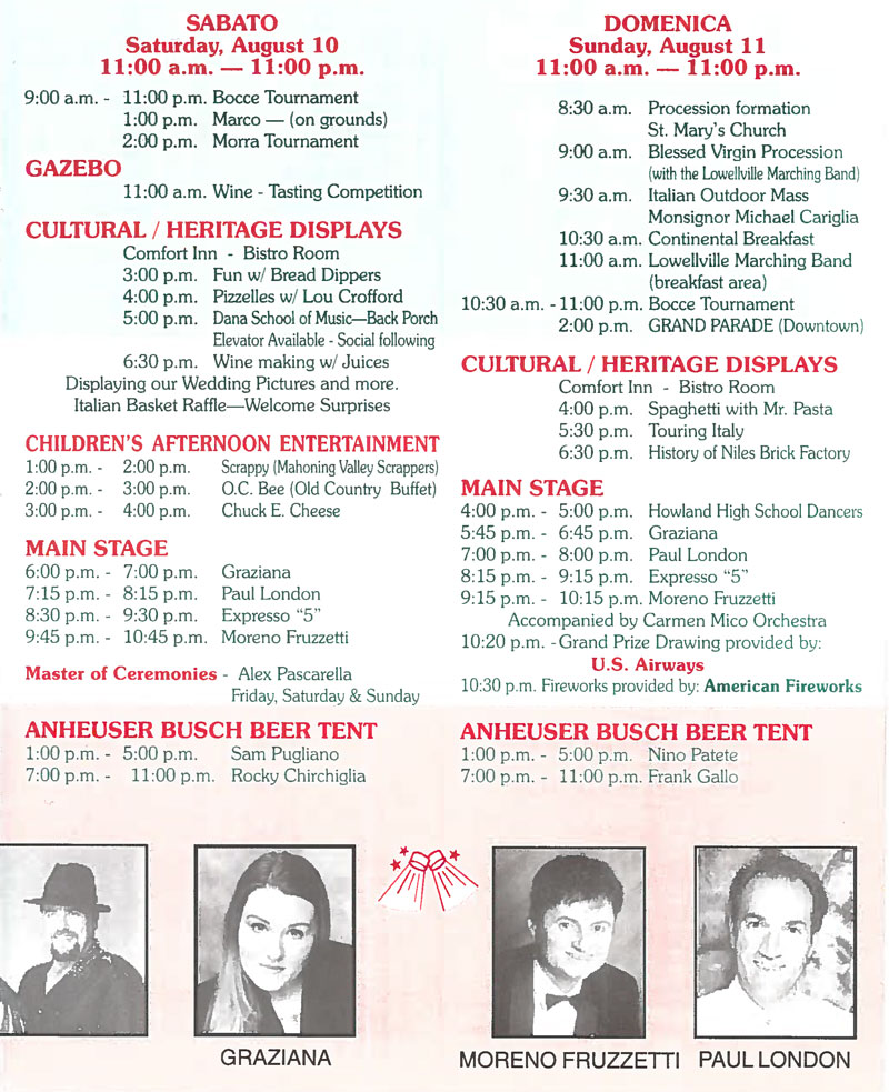 18th Annual Warren Italian-American Heritage Festival – Warren, OH